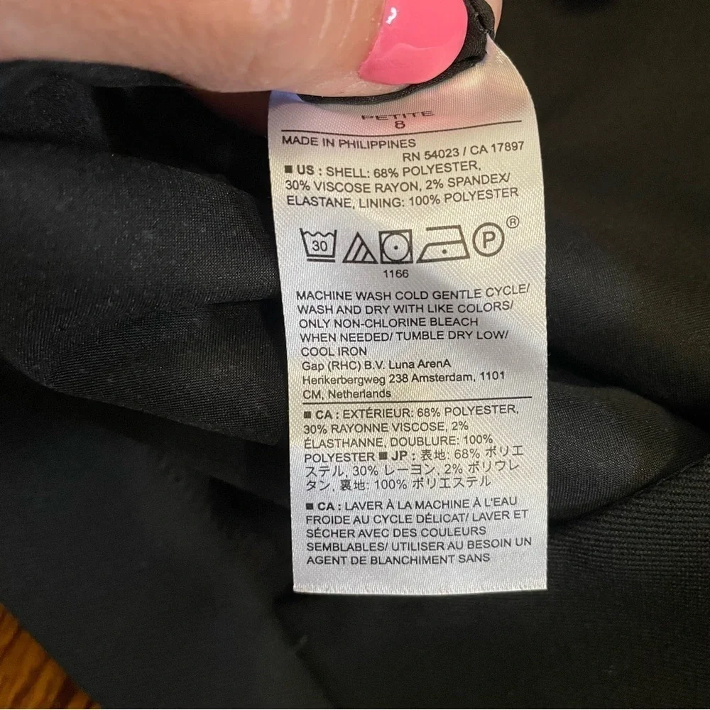 Banana Republic Black Pencil Skirt Size 8P